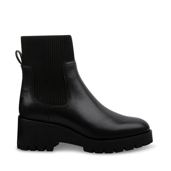 DELTA BLACK LEATHER - Women's Shoes - Steve Madden Canada