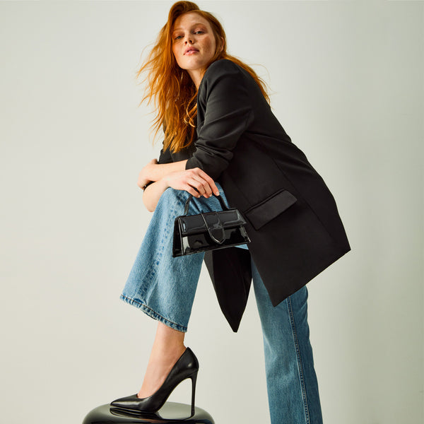 EVELYN BLACK LEATHER - Women's Shoes - Steve Madden Canada