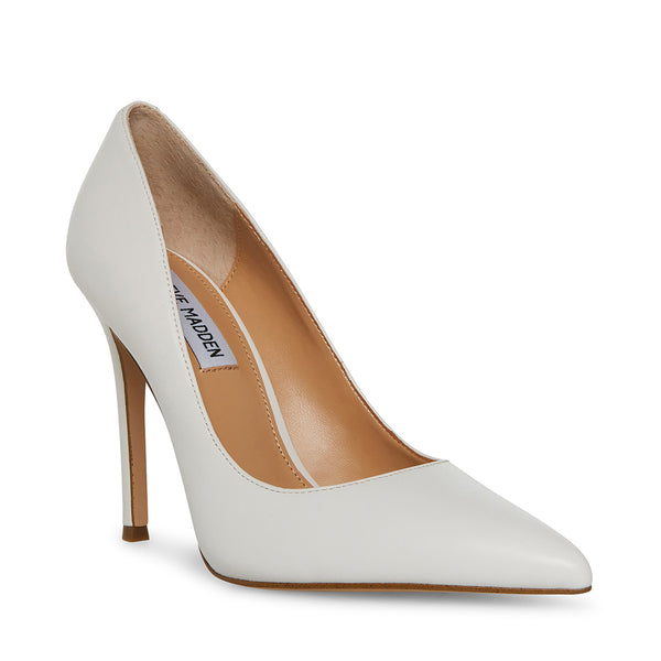 EVELYN WHITE LEATHER - Women's Shoes - Steve Madden Canada