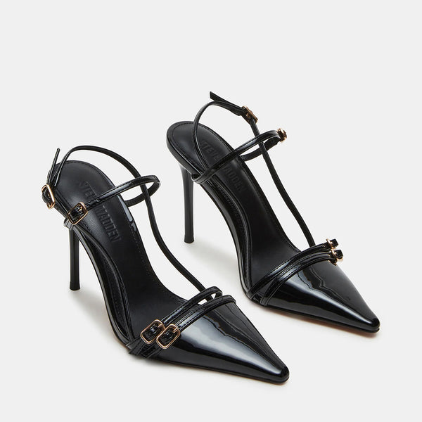 DEAGAN BLACK PATENT - Women's Shoes - Steve Madden Canada