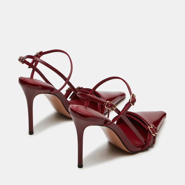 DEAGAN BURGUNDY PATENT - Women's Shoes - Steve Madden Canada