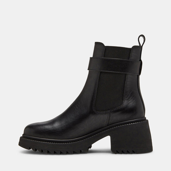 GATES BLACK LEATHER - Women's Shoes - Steve Madden Canada