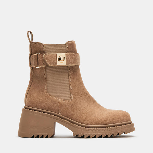 GATES TAUPE SUEDE - Women's Shoes - Steve Madden Canada