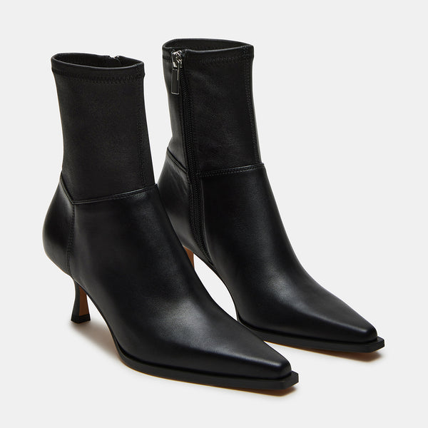 STASIA BLACK LEATHER - Women's Shoes - Steve Madden Canada