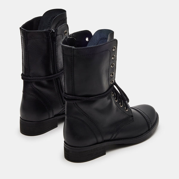 TROOPA3.0 BLACK LEATHER - Women's Shoes - Steve Madden Canada