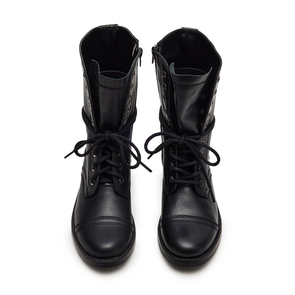 TROOPA3.0 BLACK LEATHER - Women's Shoes - Steve Madden Canada