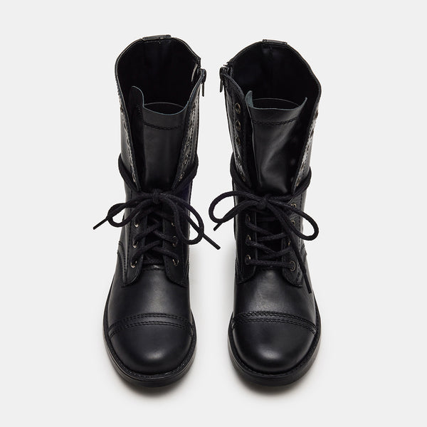 TROOPA3.0 BLACK LEATHER - Women's Shoes - Steve Madden Canada