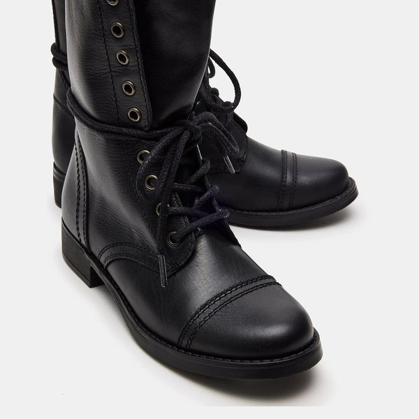 TROOPA3.0 BLACK LEATHER - Women's Shoes - Steve Madden Canada