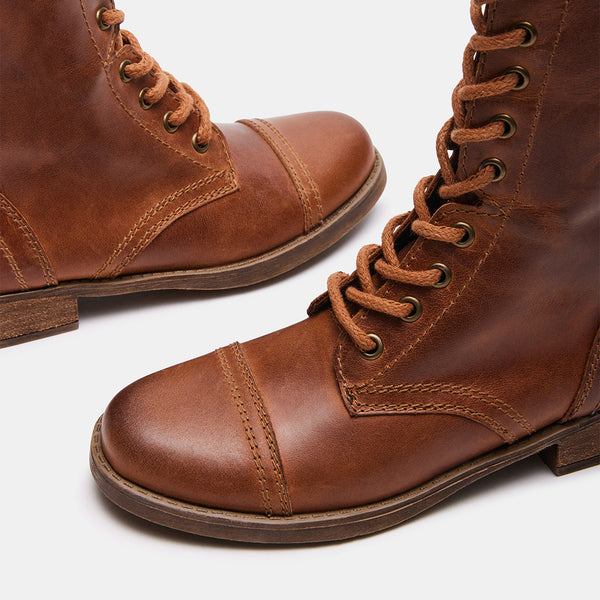 TROOPA3.0 BROWN LEATHER - Women's Shoes - Steve Madden Canada